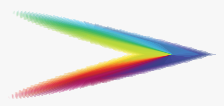 Rainbow Arrow Clip Arts - Rainbow Arrow Png, Transparent Png