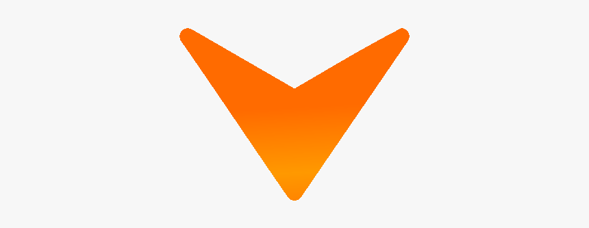 Orange Arrow Down - Graphic Design, HD Png Download