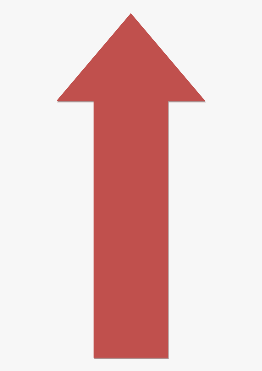 Red Upwards Arrow - Academic Dress, HD Png Download