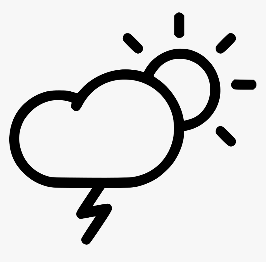 Thunder Lightning Day - Rainbow Transparent Icon, HD Png Download