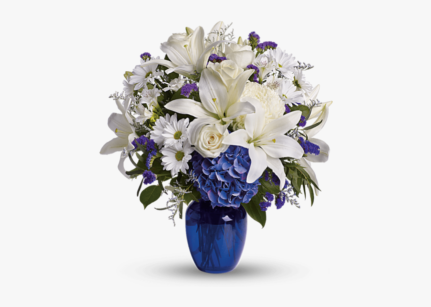 Beautiful In Blue Flower Arrangement, HD Png Download