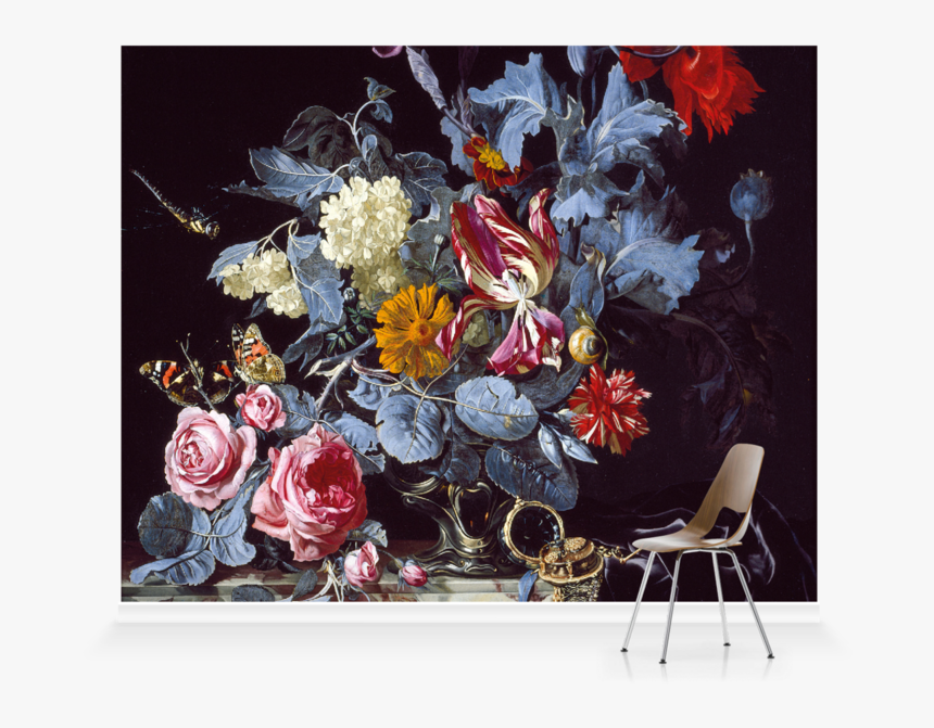 Vase Of Flowers With A Watch, HD Png Download