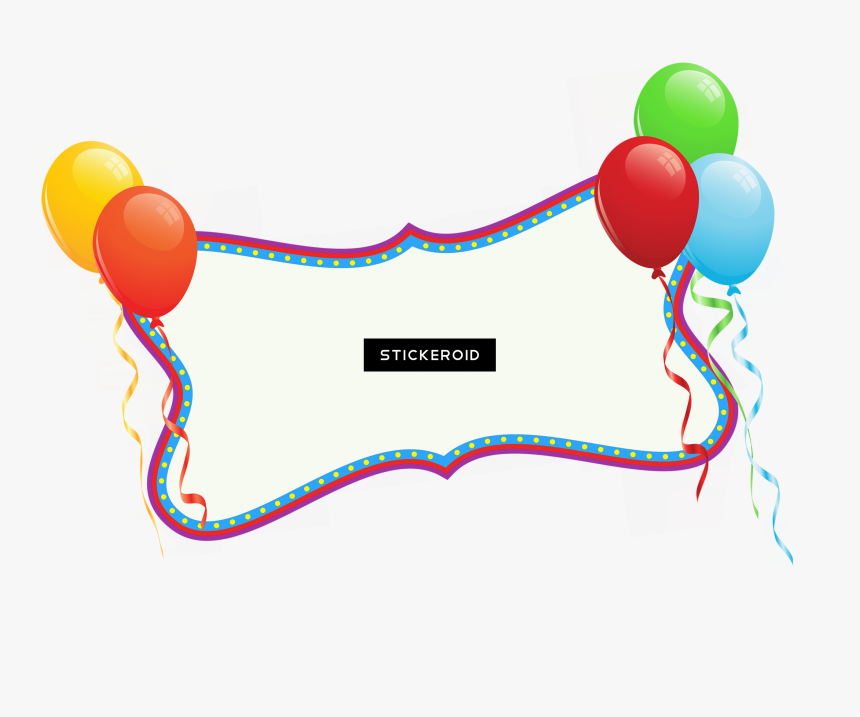 Balloon , Png Download - Birthday Clip Art Free Banner, Transparent Png