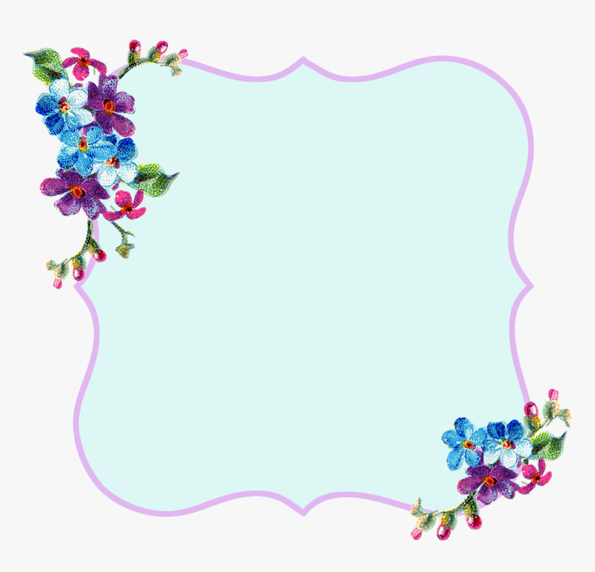 Pretty Lavender And Blue Printable Frame - Proverbs 18 14, HD Png Download