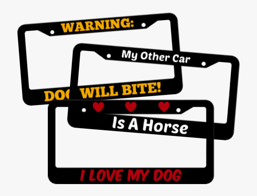 Animal And Insect License Plate Frames - Signage, HD Png Download