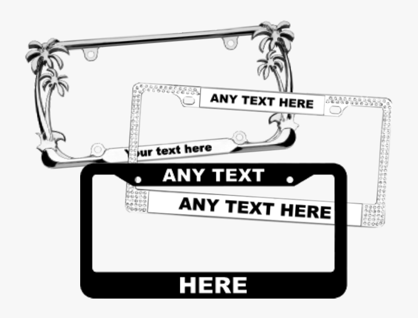 Customize A License Plate Frame - Vehicle Registration Plate, HD Png Download
