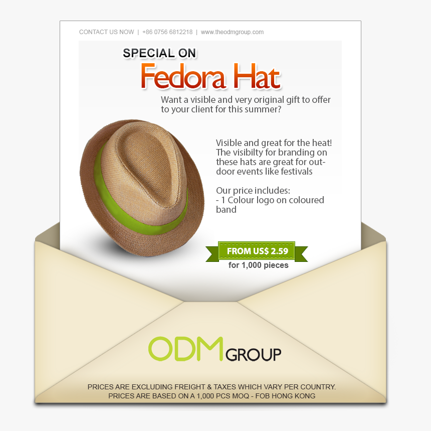 Summer Promo Special Offer Fedora Hat - Plywood, HD Png Download
