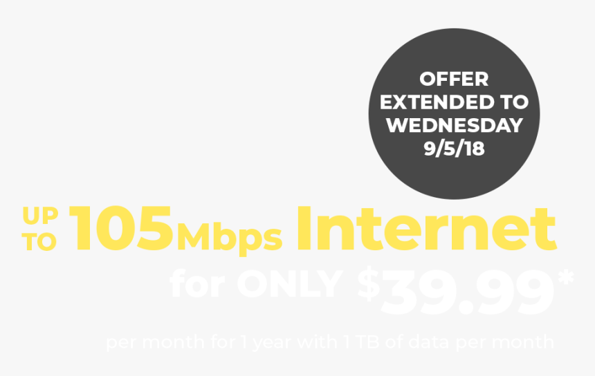 Up To 105mbps Internet For Only $39 - K Citymarket, HD Png Download