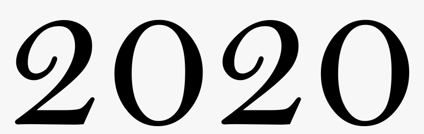 2020 Year Png - Black-and-white, Transparent Png