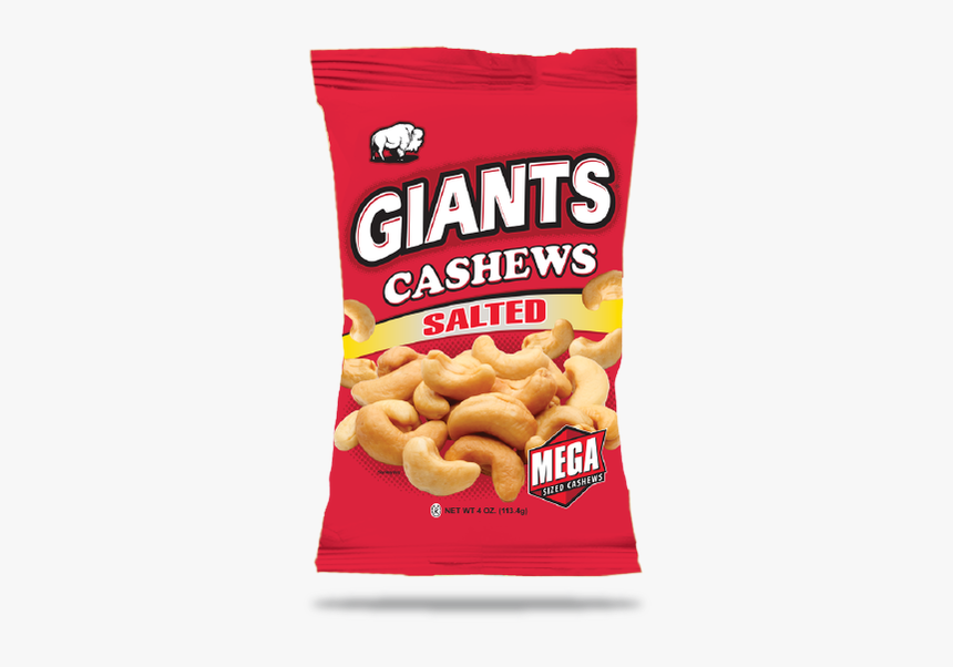 Salted Cashews - Giant Snacks, HD Png Download