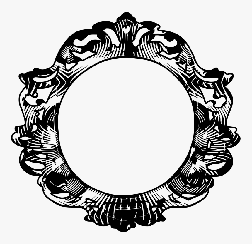Picture Frame,monochrome Photography,oval - African Frame Circle Png, Transparent Png