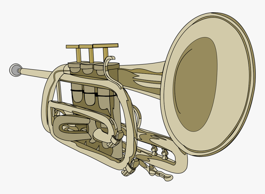 Trumpet, Horn, Musical Instrument, Brass, Cornet - Trumpet Clip Art, HD Png Download