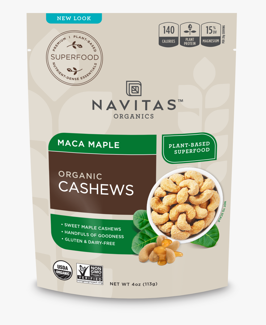 Navitas Naturals Superfood Plus Cashews Goji Basil, HD Png Download
