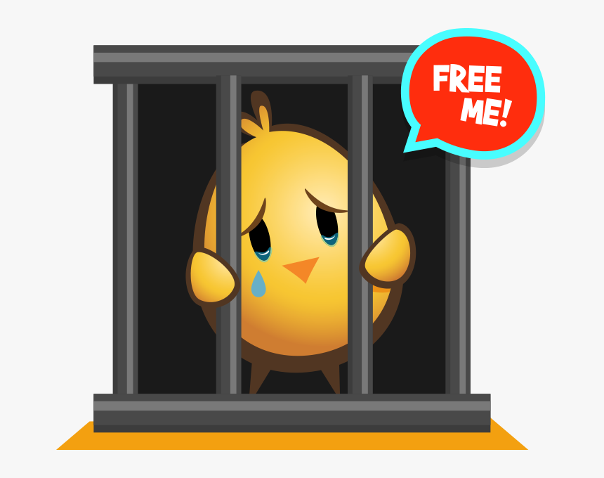 For Caring Kids Who Know That Chickens Shouldn T Live - Chicken In Cage Clipart, HD Png Download