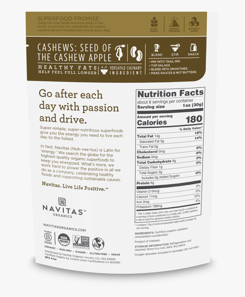 Navitas Organics Chia Seed, HD Png Download