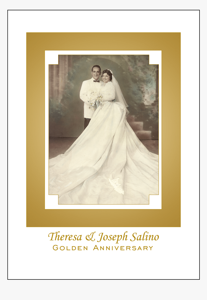 Cover Of 50th Anniversary Party Invitation With Photo - 50th Wedding Anniversary Invitations, HD Png Download