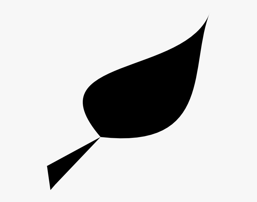 Clip Art Black Leaf, HD Png Download
