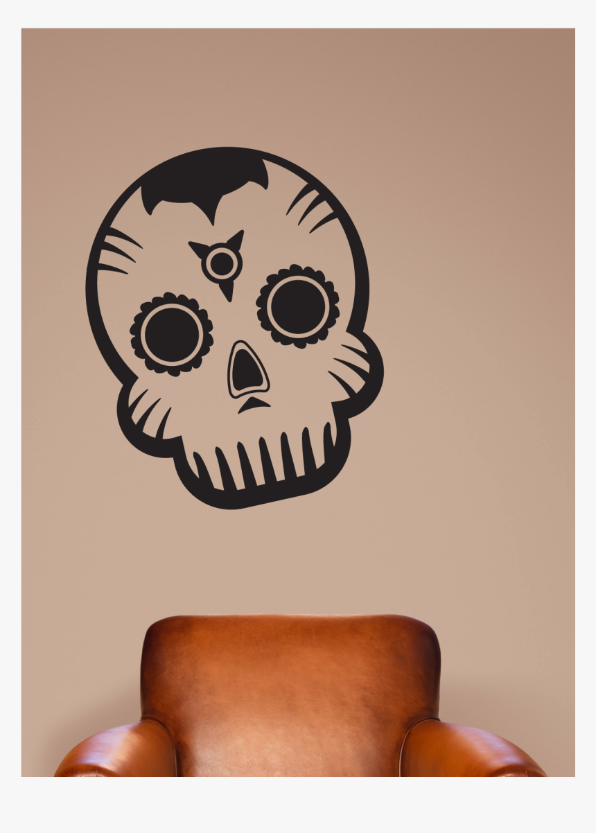 Day Of The Dead Skull - Skull, HD Png Download