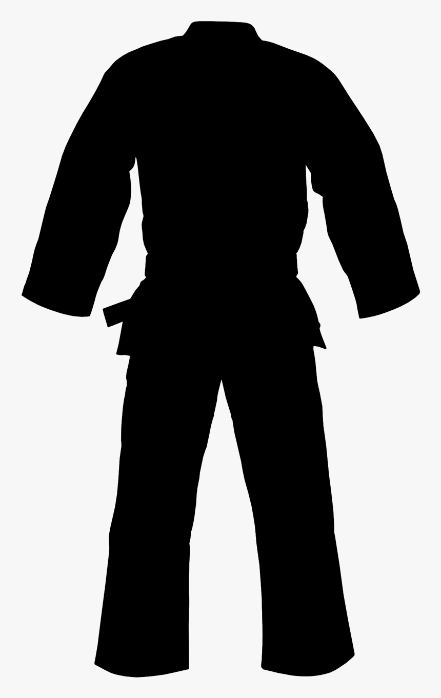 Robe Sleeve Uniform Male Silhouette - Silhouette, HD Png Download
