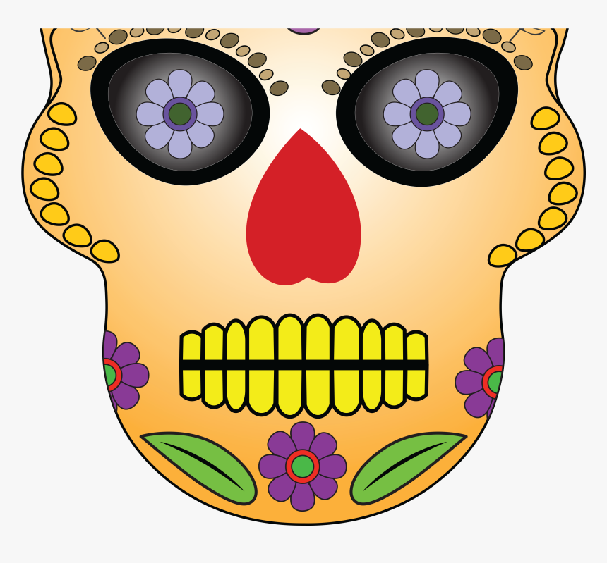 Day Of The Dead Yellow - Illustration, HD Png Download