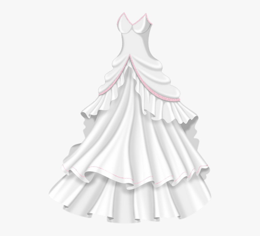 ♥ Robe Blanche Png, Tube Mariage - Gown, Transparent Png