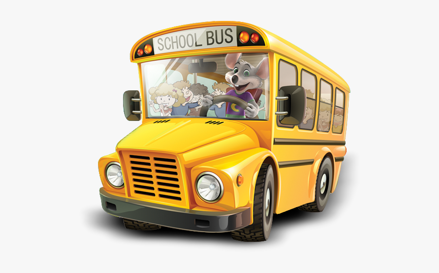 School Bus On Road Png, Transparent Png