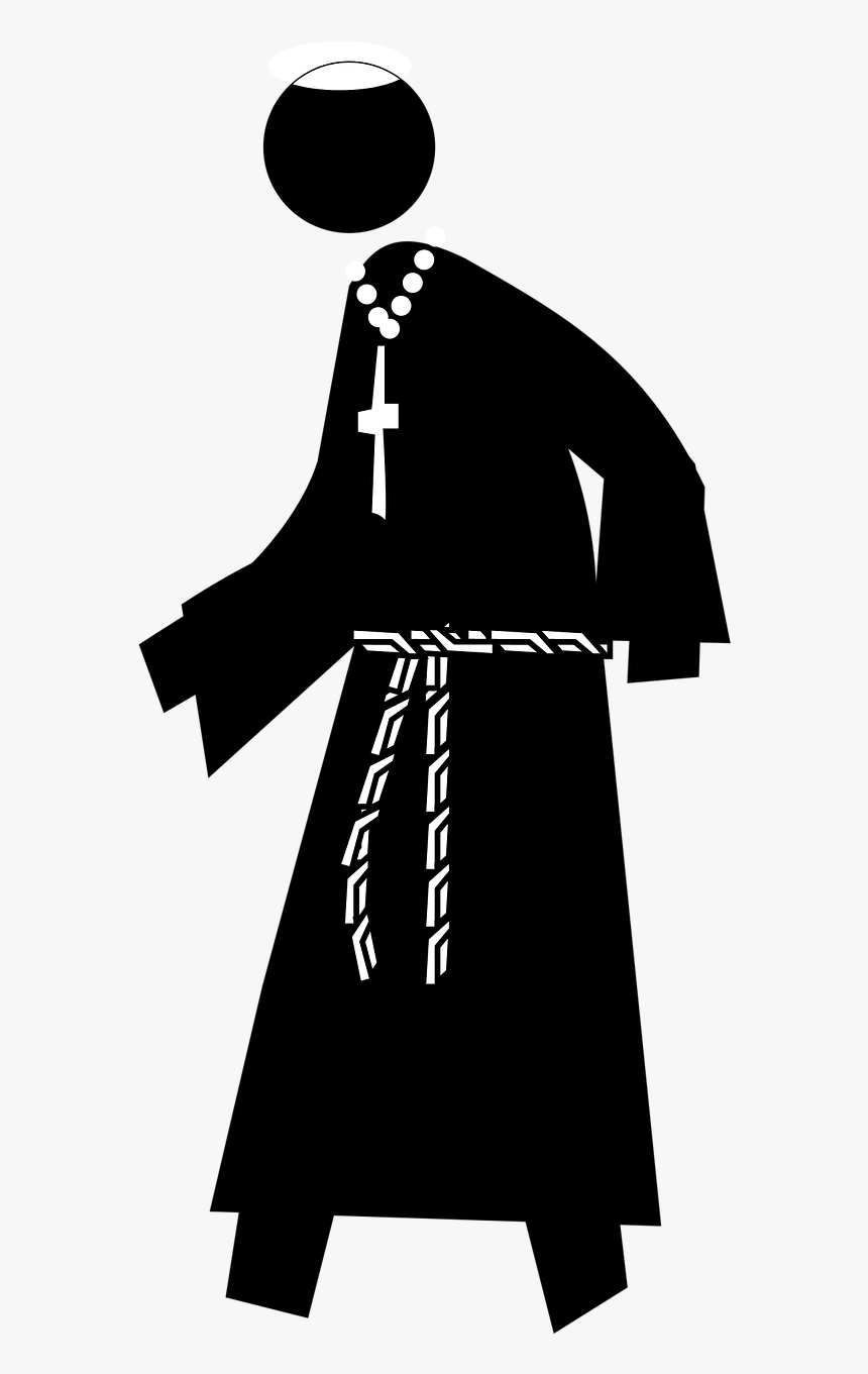 Silhouette Of A Priest, HD Png Download