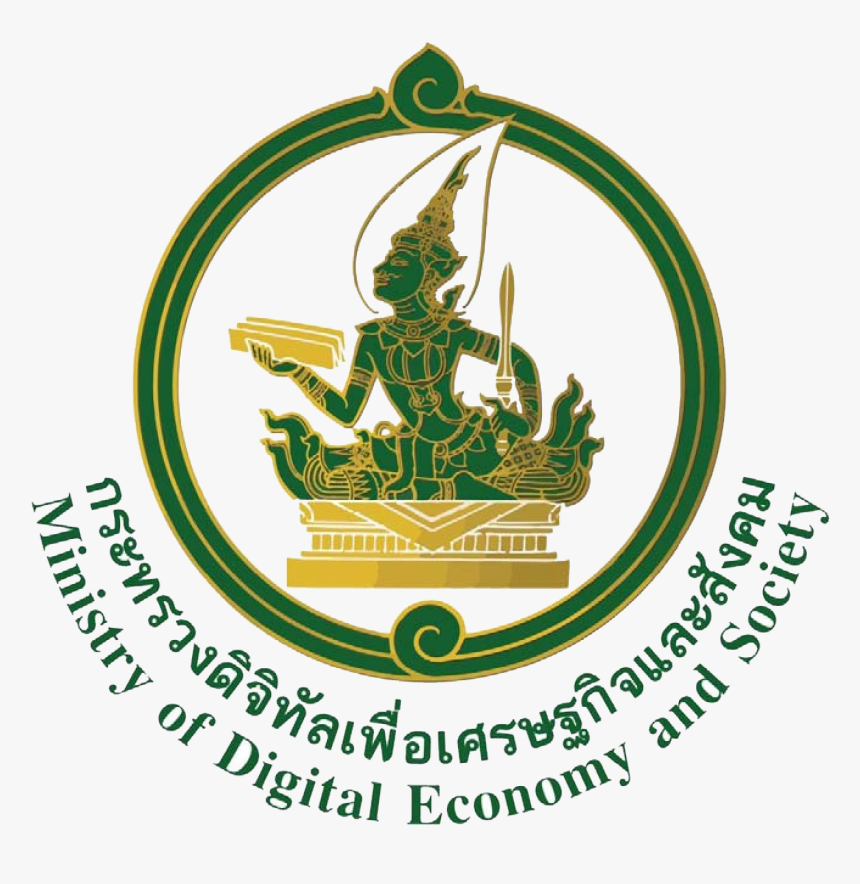 Emblem Of The Ministry Of Digital Economy And Society - Ministry Of Information And Communication Technology, HD Png Download