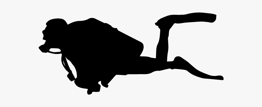 Diver Png - Scuba Diver Silhouette Png, Transparent Png