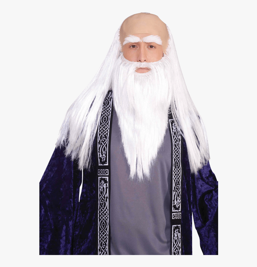 Medieval Wizard Disguise Set Bald Guys With Long Beards Hd Png