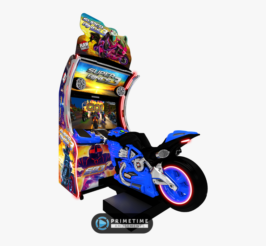 Raw Thrills Super Bikes - Super Bikes 3 Arcade Game, HD Png Download