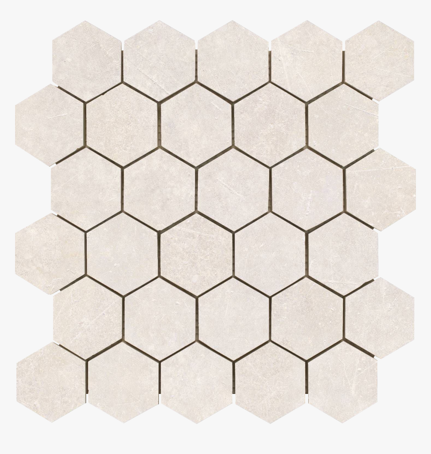 Transparent Hexagono Png - Crema Marfil 50mm Hexagon, Png Download