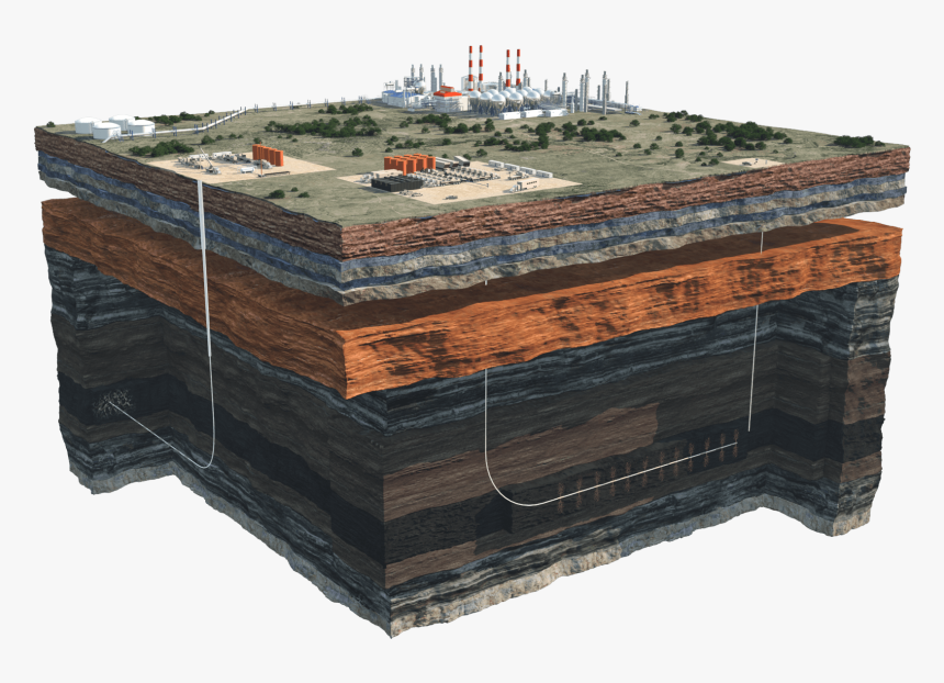 Oil Well Cross Section, HD Png Download