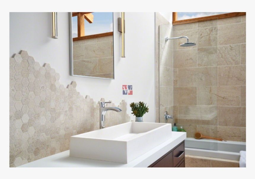 Bathroom Tile Floor Ceramic Countertop - Bathroom, HD Png Download