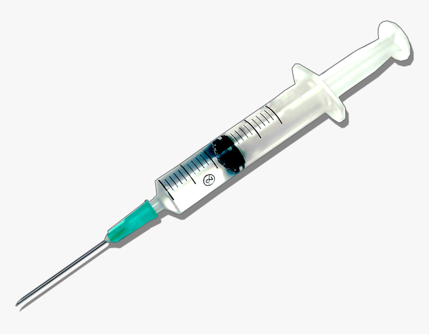 Hypodermic Needle Vaccine Syringe Luer Taper Vaccination - Syringe Needle Transparent Background, HD Png Download