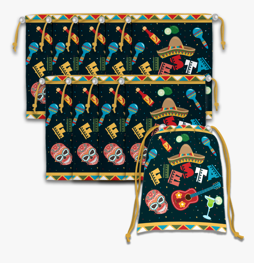 Mexican Fiesta Drawstring Tote Bag - Military Rank, HD Png Download
