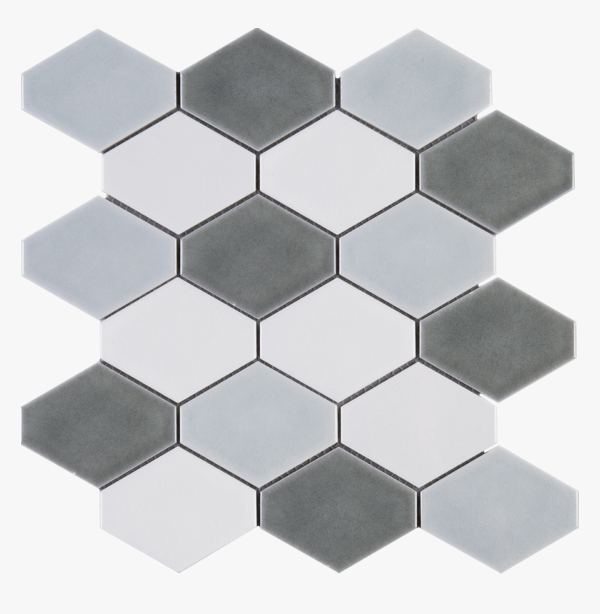 Multile- Handmade Diamond Shape Grey Ceramic Mosaic, HD Png Download