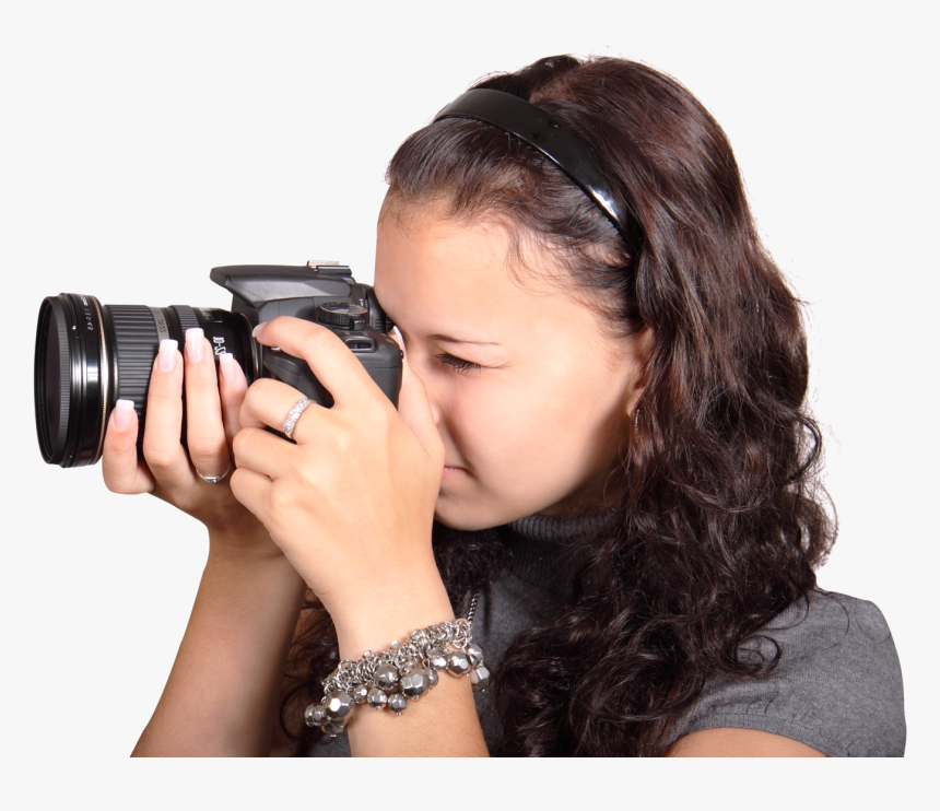 Girl Camera Png Background, Transparent Png