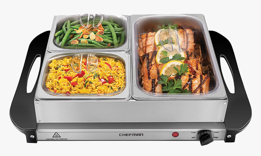 Chefman Hot Plate Warming Tray With Stainless Steel - Tray, HD Png Download