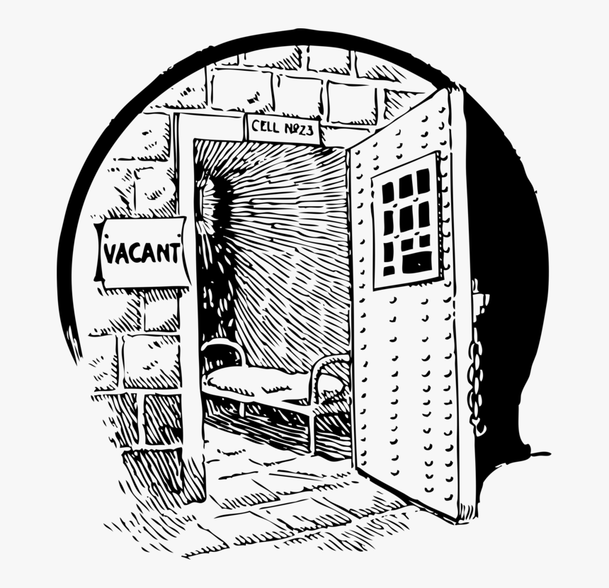 Shed,angle,art - Prison Cell Clip Art, HD Png Download