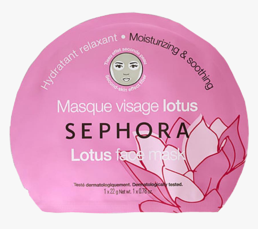 #png #niche #skincare #pinkaesthetic #redaesthetic - Sephora Sheet Mask Lotus, Transparent Png
