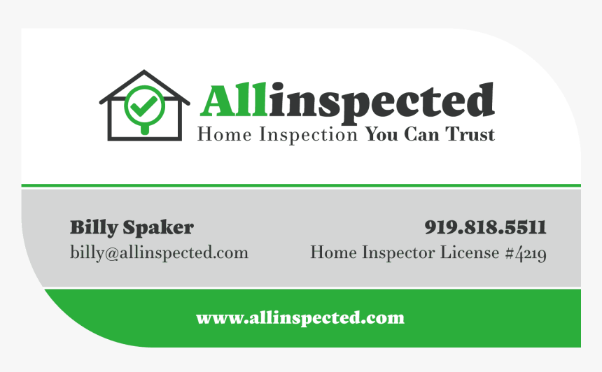 Home Inspection Business Card Design - Graphics, HD Png Download