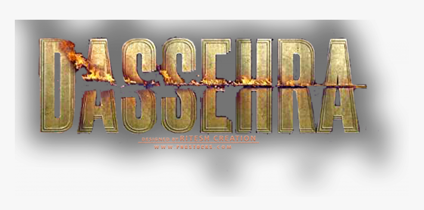 Dusshera Editing Background - Happy Dussehra Png Text, Transparent Png