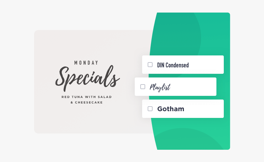 Upload Your Own Fonts To Bannersnack Business Card Hd Png