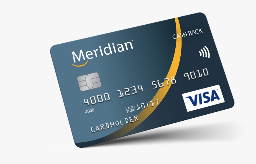 Credit Card Png - Meridian Visa * Cash Back Card, Transparent Png