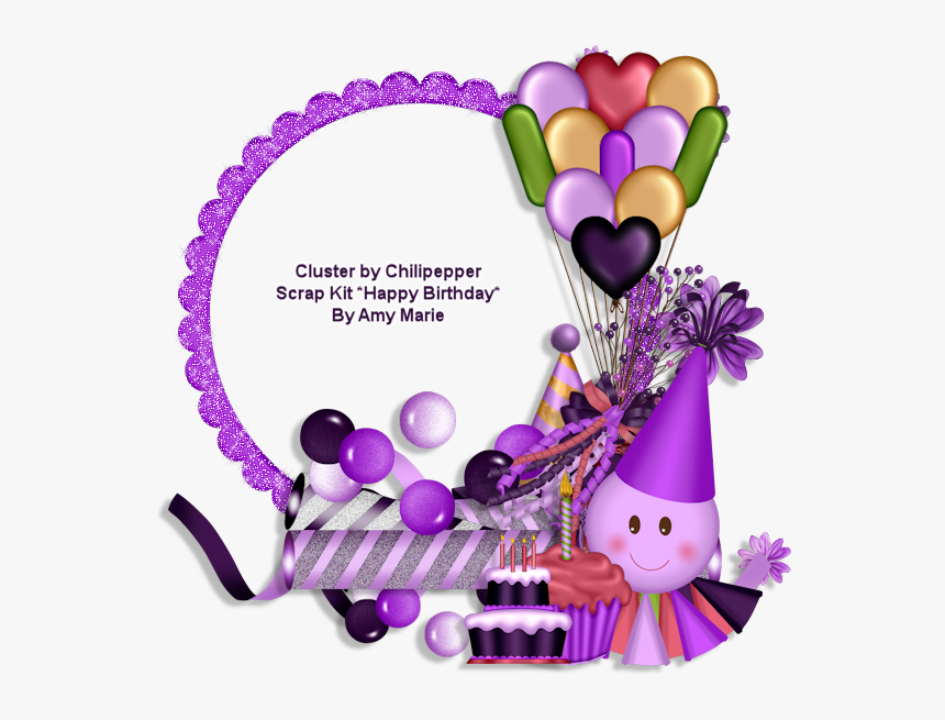 Happy Birthday Cluster Frames, HD Png Download