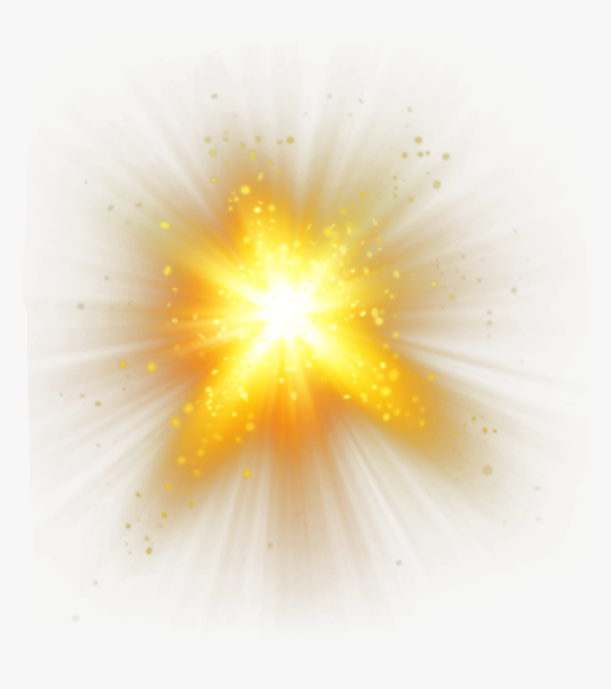 #shine #resplandor #brightness #explosion #explosión - White Background Yellow Smoke, HD Png Download