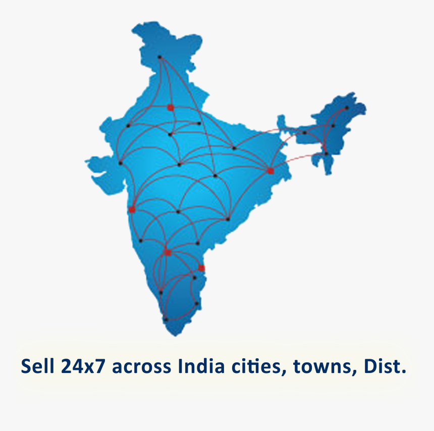 Transparent Sell Clipart Online - Blank Map Of India, HD Png Download