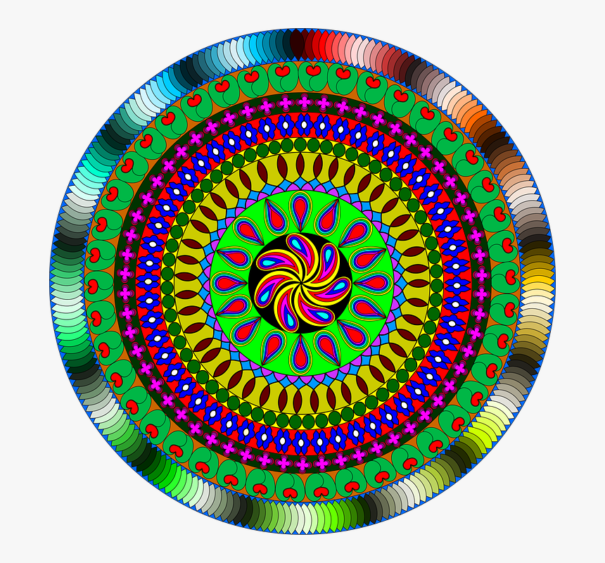 Crochet Motif Hexagon Diagram, HD Png Download