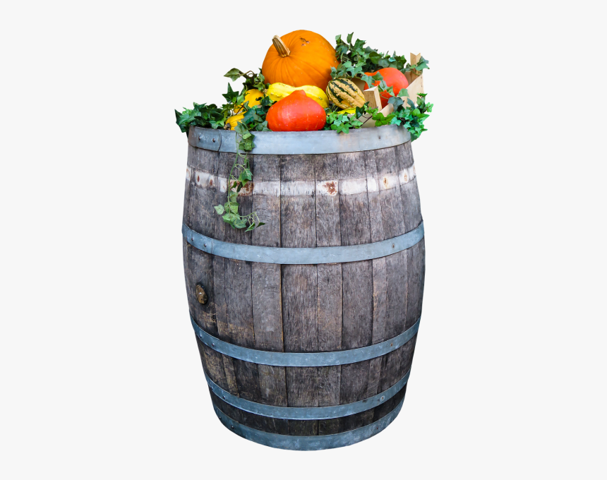 Nature Harvest Autumn - Hordó Dekoráció Őszi, HD Png Download